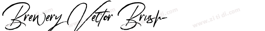 Brewery Vector Brush字体转换
